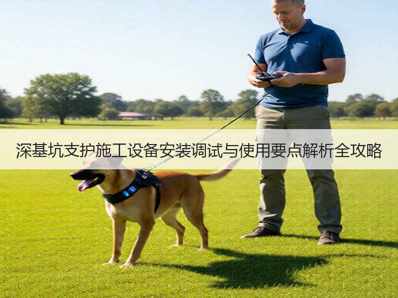 深基坑支护施工设备安装调试与使用要点解析全攻略