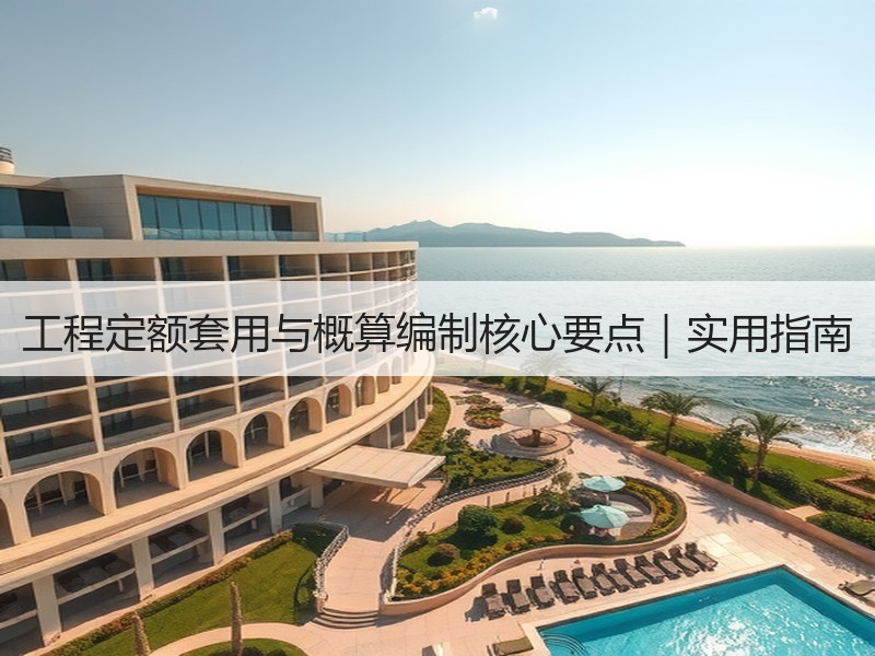 工程定额套用与概算编制核心要点｜实用指南