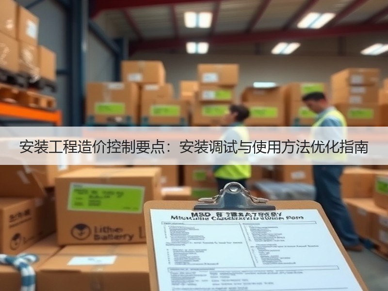 安装工程造价控制要点：安装调试与使用方法优化指南