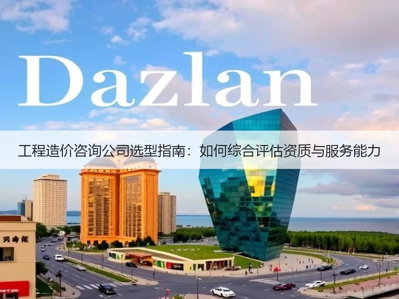 工程造价咨询公司选型指南：如何综合评估资质与服务能力