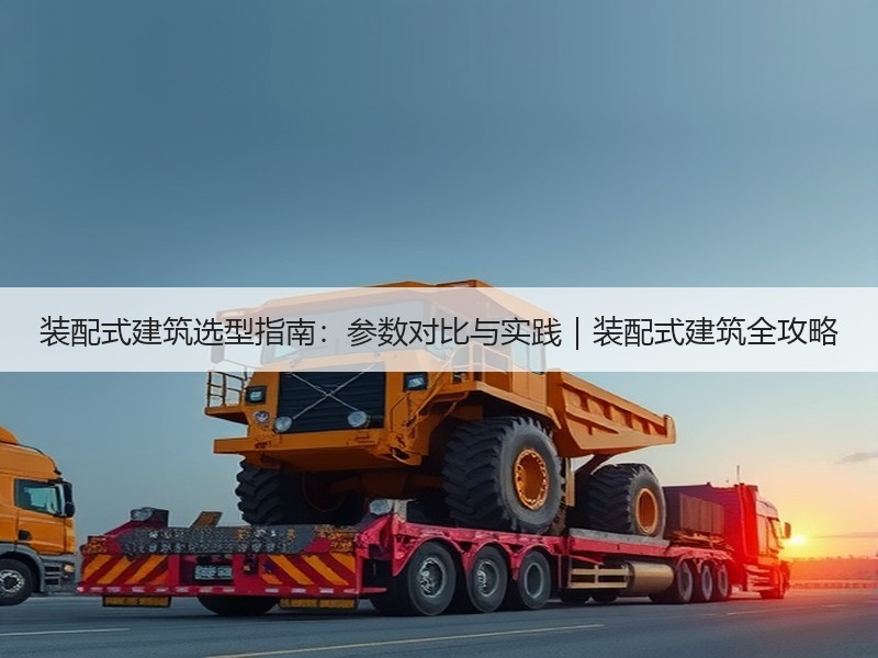 装配式建筑选型指南：参数对比与实践｜装配式建筑全攻略