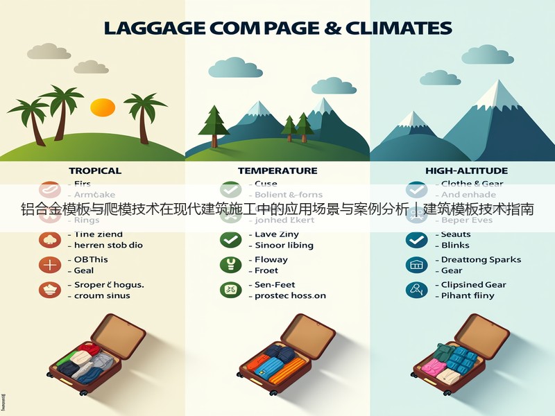 铝合金模板与爬模技术在现代建筑施工中的应用场景与案例分析｜建筑模板技术指南