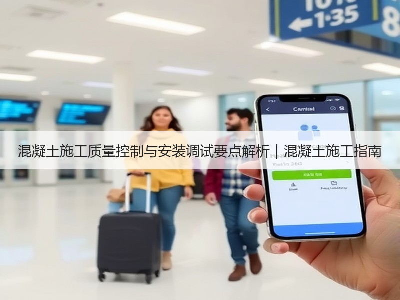 混凝土施工质量控制与安装调试要点解析｜混凝土施工指南