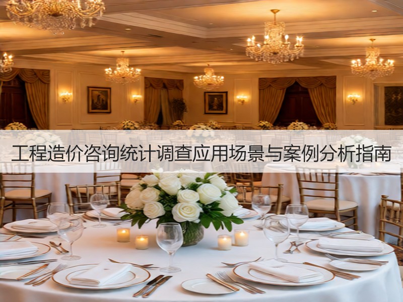 工程造价咨询统计调查应用场景与案例分析指南
