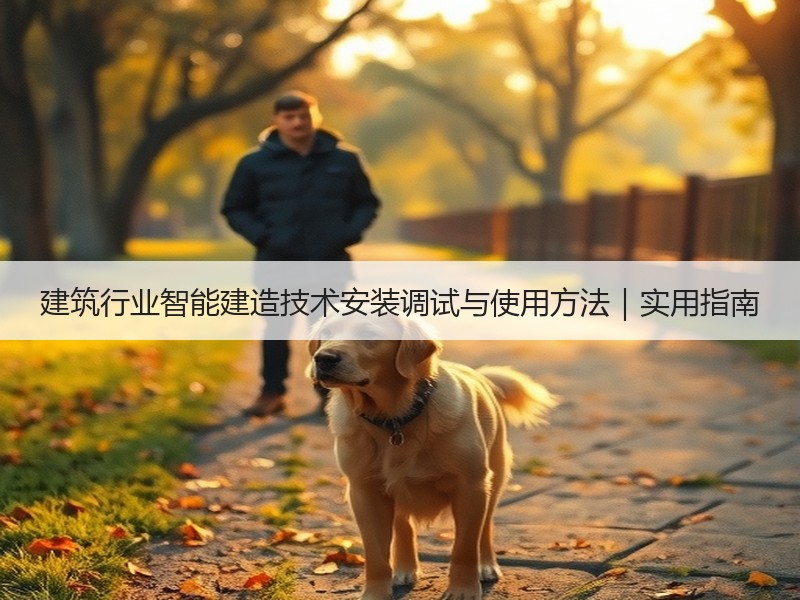 建筑行业智能建造技术安装调试与使用方法｜实用指南