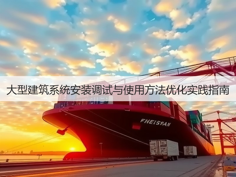大型建筑系统安装调试与使用方法优化实践指南