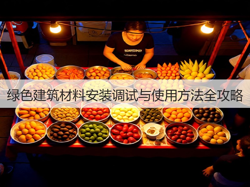 绿色建筑材料安装调试与使用方法全攻略