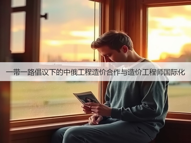 一带一路倡议下的中俄工程造价合作与造价工程师国际化