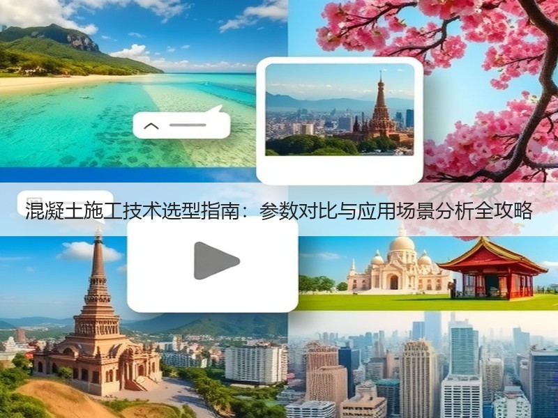 混凝土施工技术选型指南：参数对比与应用场景分析全攻略