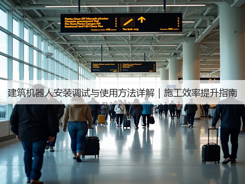 建筑机器人安装调试与使用方法详解｜施工效率提升指南