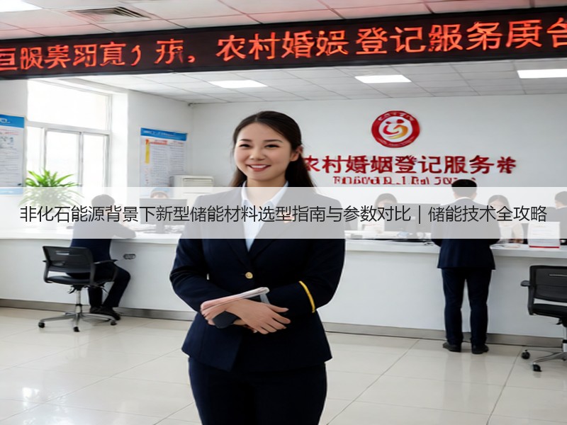 非化石能源背景下新型储能材料选型指南与参数对比｜储能技术全攻略